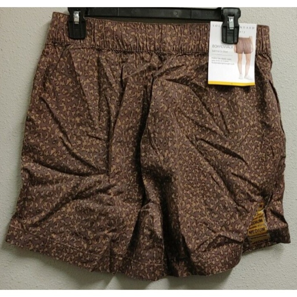 NWT Womens Social‎ Standard By Sanctuary Boardwalk Leopard Taupe Shorts Size XXL